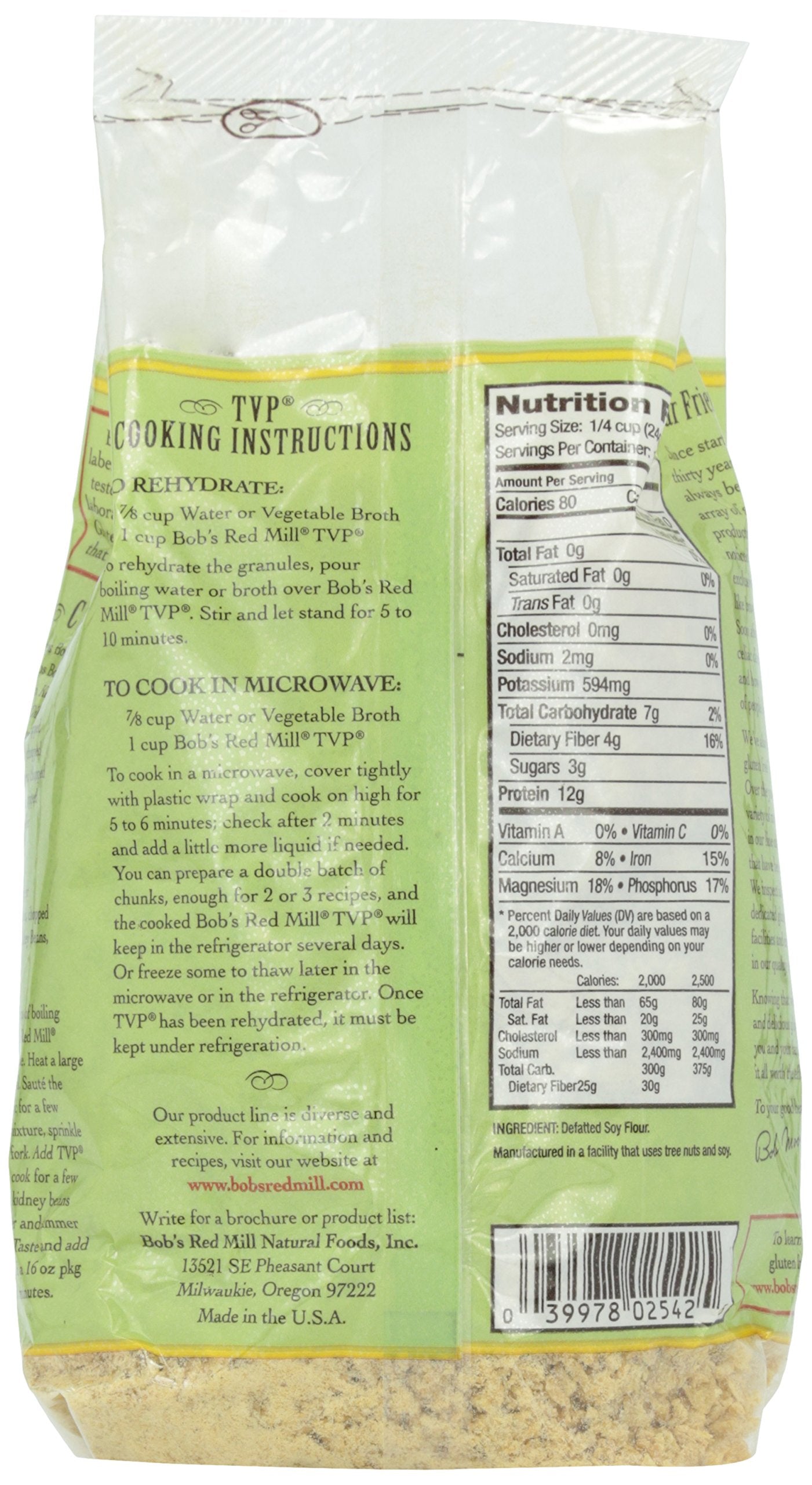 Bob's Red Mill Textured Vegetable Protein, 10 Ounce (Pack of 4)