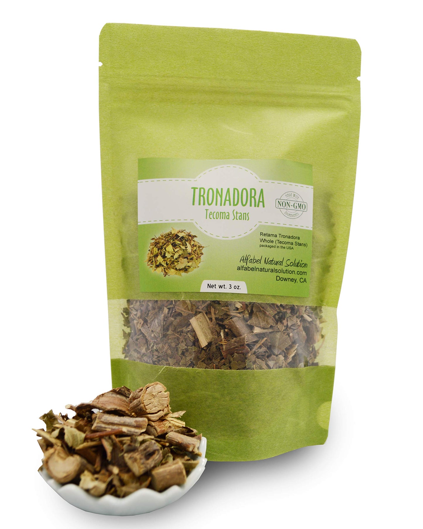 Tronadora Tea - Yellow Elder (Tecoma Stans) - 3 OZ - Resealable stand up pouch
