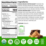 Orgain Organic Vegan Protein Powder, Chocolate Peanut Butter - 21g Plant Protein, 6g Prebiotic Fiber, Low Net Carb, No Lactose Ingredients, No Added