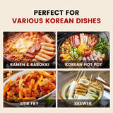APEXY Korean Rice Cakes for Tteokbokki, Authentic Chewy Korean Rice Cake Sticks, Gluten Free, Vegan, Non-GMO Topokki Rice Cakes for Asian Cooking
