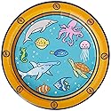 C.R. Gibson TW12-25638 Under the Sea Disposable Paper Dinner Plates, 10.25" Diameter, Multicolor, 8 Pieces