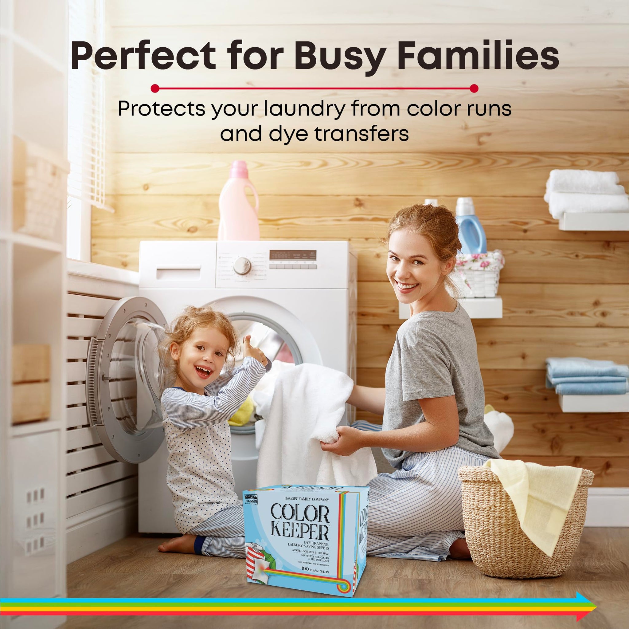 Color Keeper® Dye-Trapping Laundry-Saving Sheets, 100 Value Pack | Fragrance Free | Bleach-free Protection for Mixed Laundry