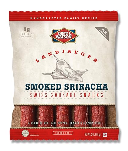 Dietz & Watson Smoked Sriracha Landjaeger, 5 oz