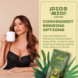 Dios Mio Coffee by Sofia Vergara, Medium Roast, Whole Bean Premium Colombian Coffee, 12 Ounce Bag