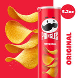Pringles Potato Crisps Chips, Lunch Snacks, On-The-Go Snacks, Original, 5.2oz Can (1 Can)