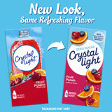 Crystal Light Drink Mix, 10 Packets, for Convenient On-the-Go Flavorful Hydration, Fruit Punch, artificial flavored, Zero Sugar, 0.9 oz