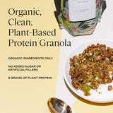 SAKARA Plant-Based High-Protein Granola Mix - Nutrient-Rich Ingredients, Vegan, Gluten-Free, Non-GMO, No Sugar Granola, Supports Satiation and Boosts