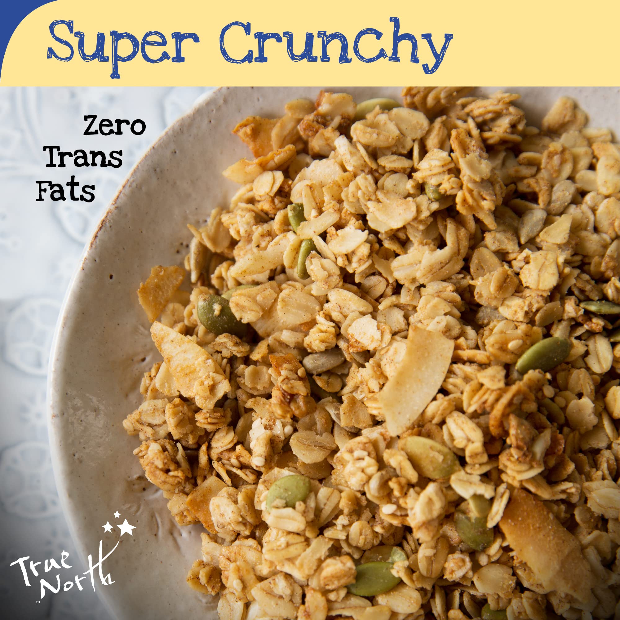 True North Granola - Maple Vanilla Granola, Low Carb, Nut Free and Non-GMO, 12 oz. (Pack of 2)