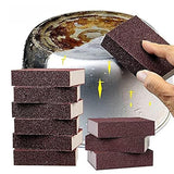 Alfykym 10 Pack Nano Carborundum Sponges Elite Nano Emery Sponges Cleaning Pads Carborundum Brusher and Rust Sand Scrubbers for Kitchen Cleaning Pots