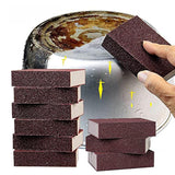 Alfykym 10 Pack Nano Carborundum Sponges Elite Nano Emery Sponges Cleaning Pads Carborundum Brusher and Rust Sand Scrubbers for Kitchen Cleaning Pots