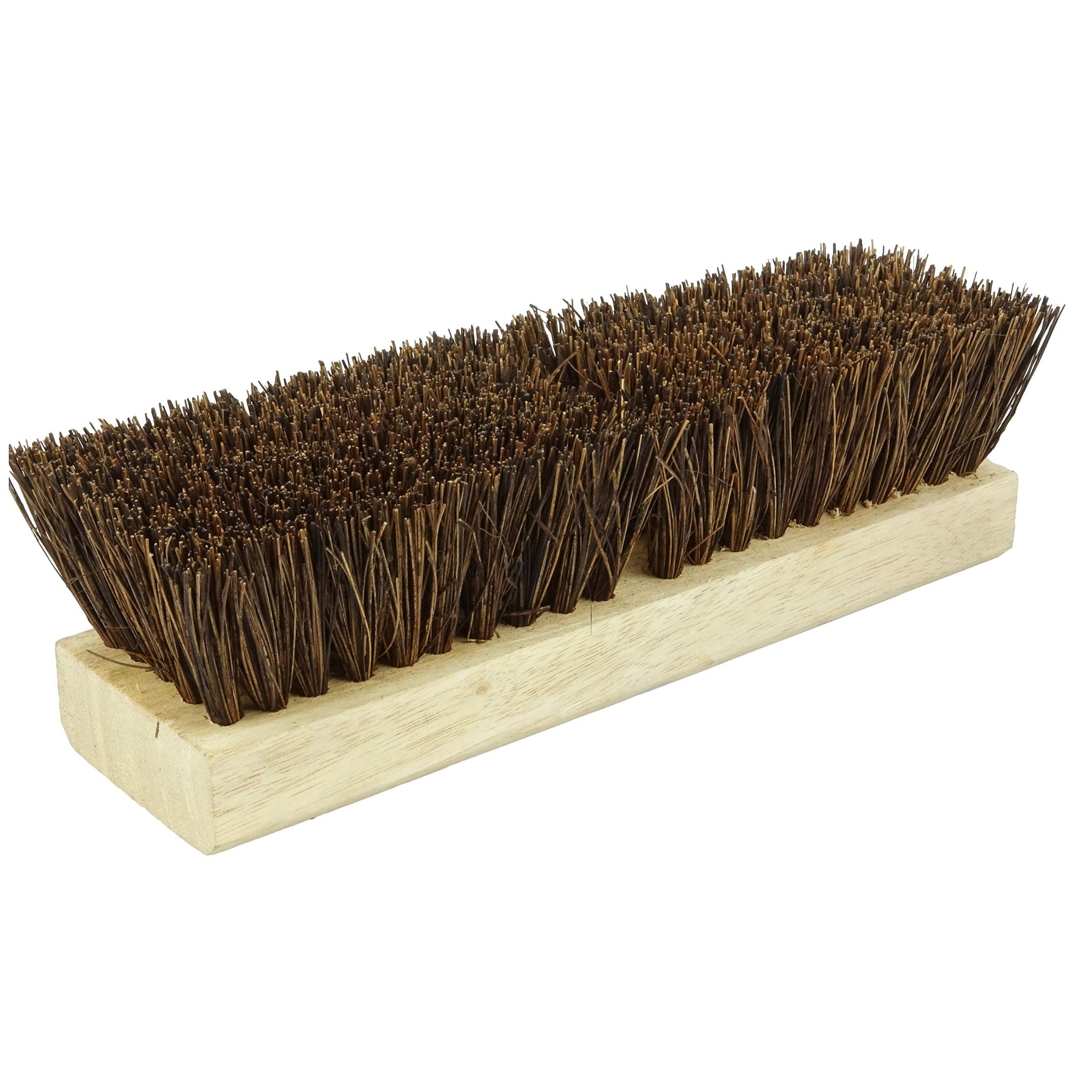 Weiler 44026 Heavy Duty Deck Scrub Brush with Natural Palmyra Bristles for Wooden Decks, Conrete Patios, and Other Rough Surfaces