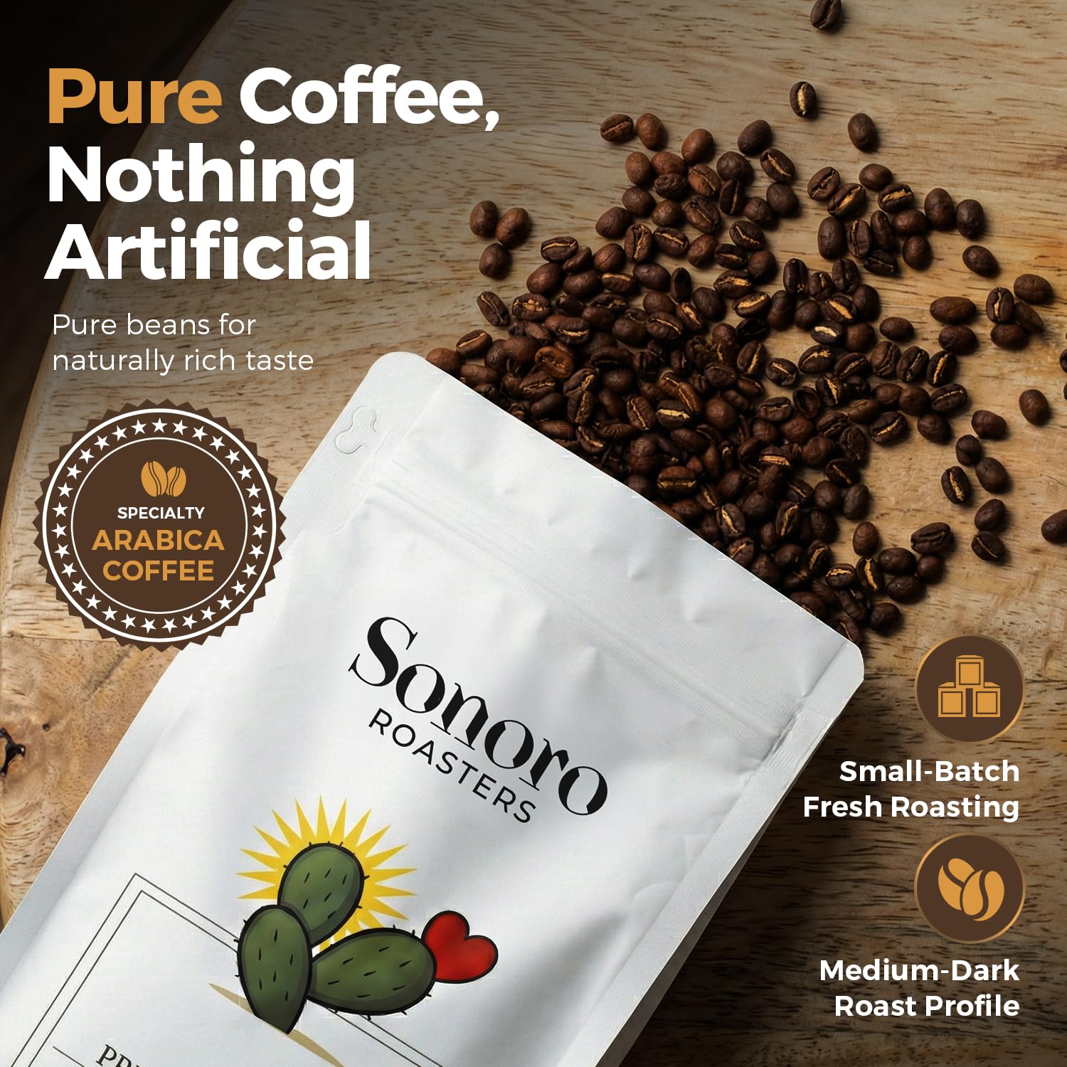 Single Origin Mexico Coffee | Specialty Arabica | Small Batch | Medium Dark Roast | Fresh Roasted | Whole Bean | Espresso