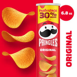 Pringles Potato Crisps Chips, Lunch Snacks, On-the-Go Snacks, Party Stack, Original, 6.8oz Can (1 Can)