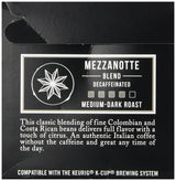 Caffe Umbria Single Serving Coffee Cups, Mezzanotte Decaf Blend, 12 Count