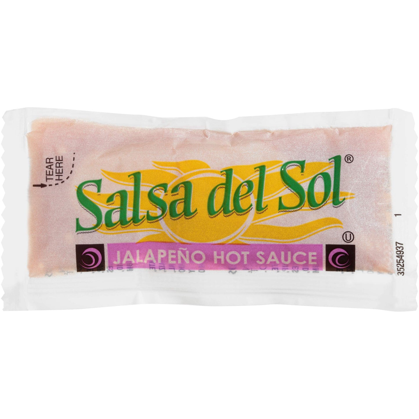 Salsa Del Sol Sauce Jalapeno Hot Sauce, 0.3125-Ounce Single Serve Packages (Pack of 500)