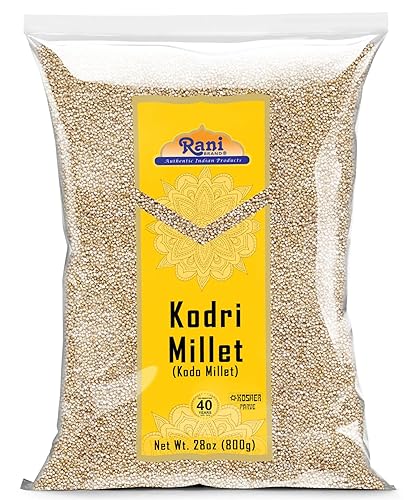 Rani Kodri (Polished Kodo Millet Seeds) Ancient Grains 800g (28oz) ~ All Natural | Gluten Friendly | NON-GMO | Kosher | Vegan | Indian Origin (Varagu/Kodra/Harka)