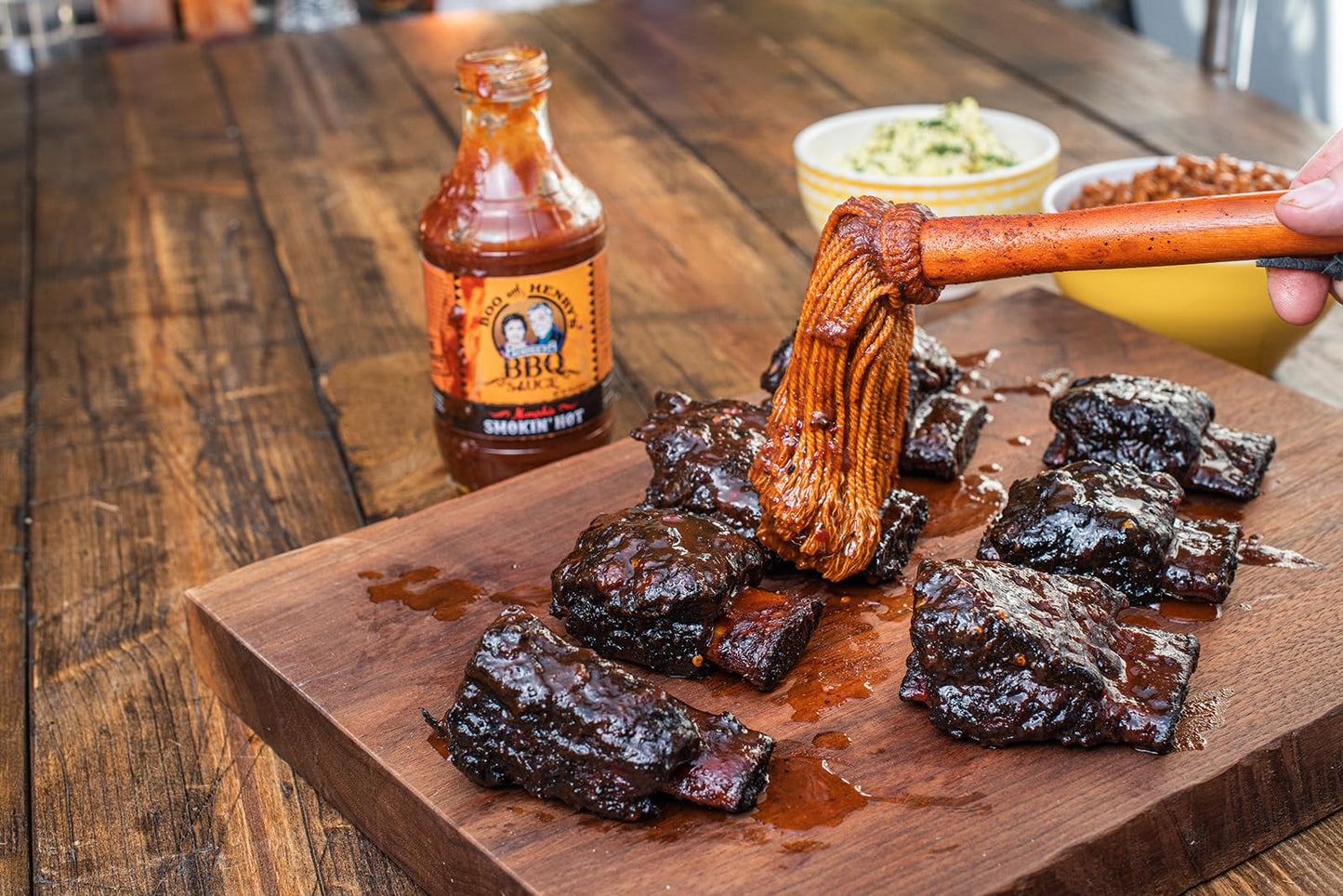 Boo and Henry's BBQ Smokin' Hot Barbecue Sauce, True Memphis Style Barbecue Sauce with Habanero and XX-Hot Cayenne, No Preservatives, Gluten-Free, 18
