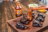 Boo and Henry's BBQ Smokin' Hot Barbecue Sauce, True Memphis Style Barbecue Sauce with Habanero and XX-Hot Cayenne, No Preservatives, Gluten-Free, 18
