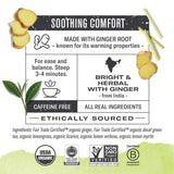 Numi Organic Ginger Lemon Decaf Tea, 96 Green Tea Bags with Ginger Root and Lemongrass
