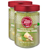 Polli Pesto Sauce Traditional Basil | Pasta Risotto and Bruschetta Sauce | Made In Italy - 2 Pack (6.7 oz Each)