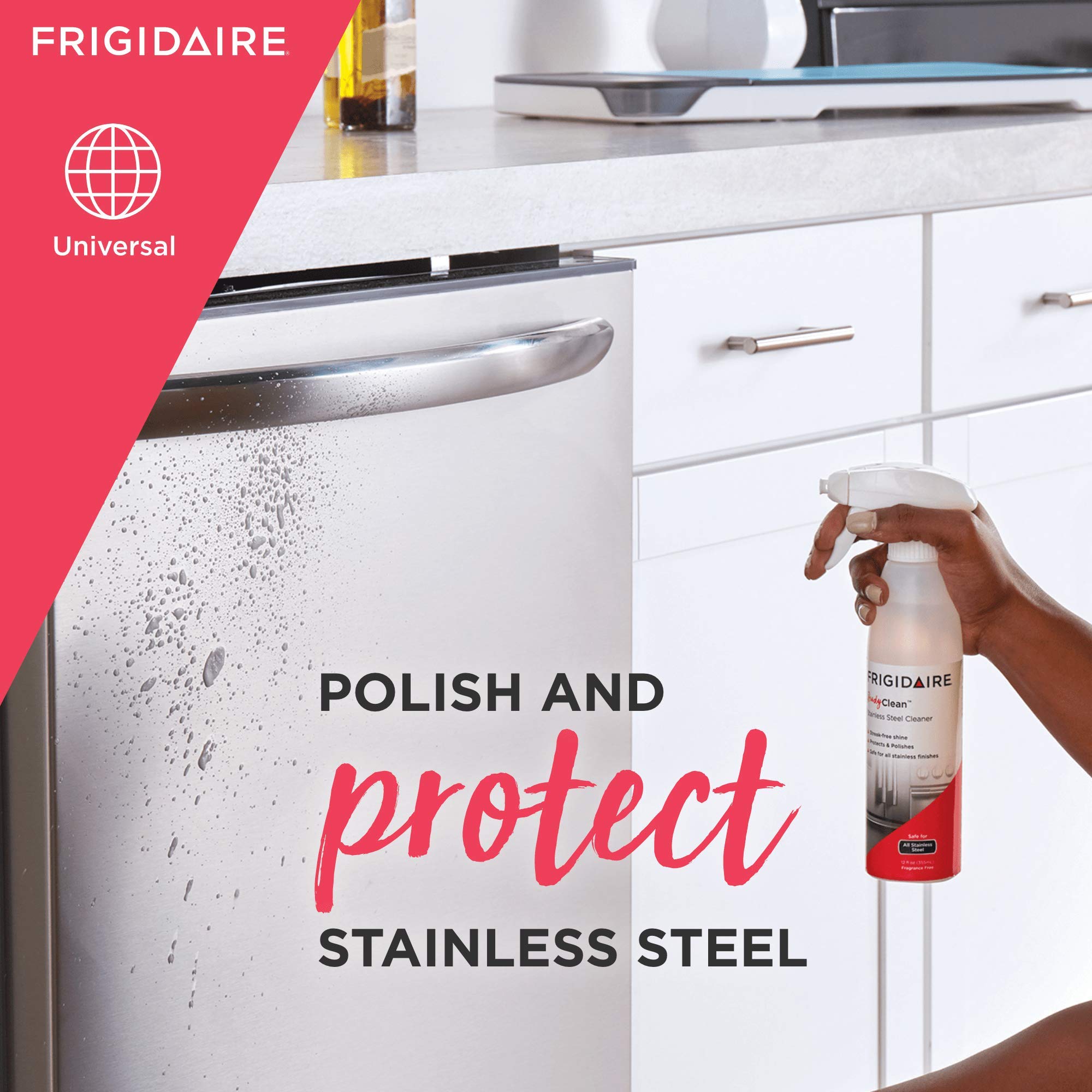 FRIGIDAIRE 5304508691 Ready Clean Stainless Steel Cleaner, 12 Ounces