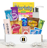 Feel Better Care Package and Get WEll Soon Gift Basket with Puzzle Book, Games, Snack Mix, Cookies, Hydration & Comfort Essentials for Recovery