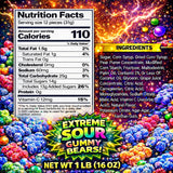 Office Roast Sour Gummy Bears Candy | Chewy Blue Candy Razz | Blue Raspberry Jelly Bears for, Gender Reveal, Baby Showers, Party, Office & More | Gift
