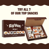 Rip Van Variety Discovery Pack (7 Count) - Low Sugar Healthy Snack Sampler - Includes Romeos, Leos, Dutch Caramel Stroopwafels, Chocolate Hazelnut