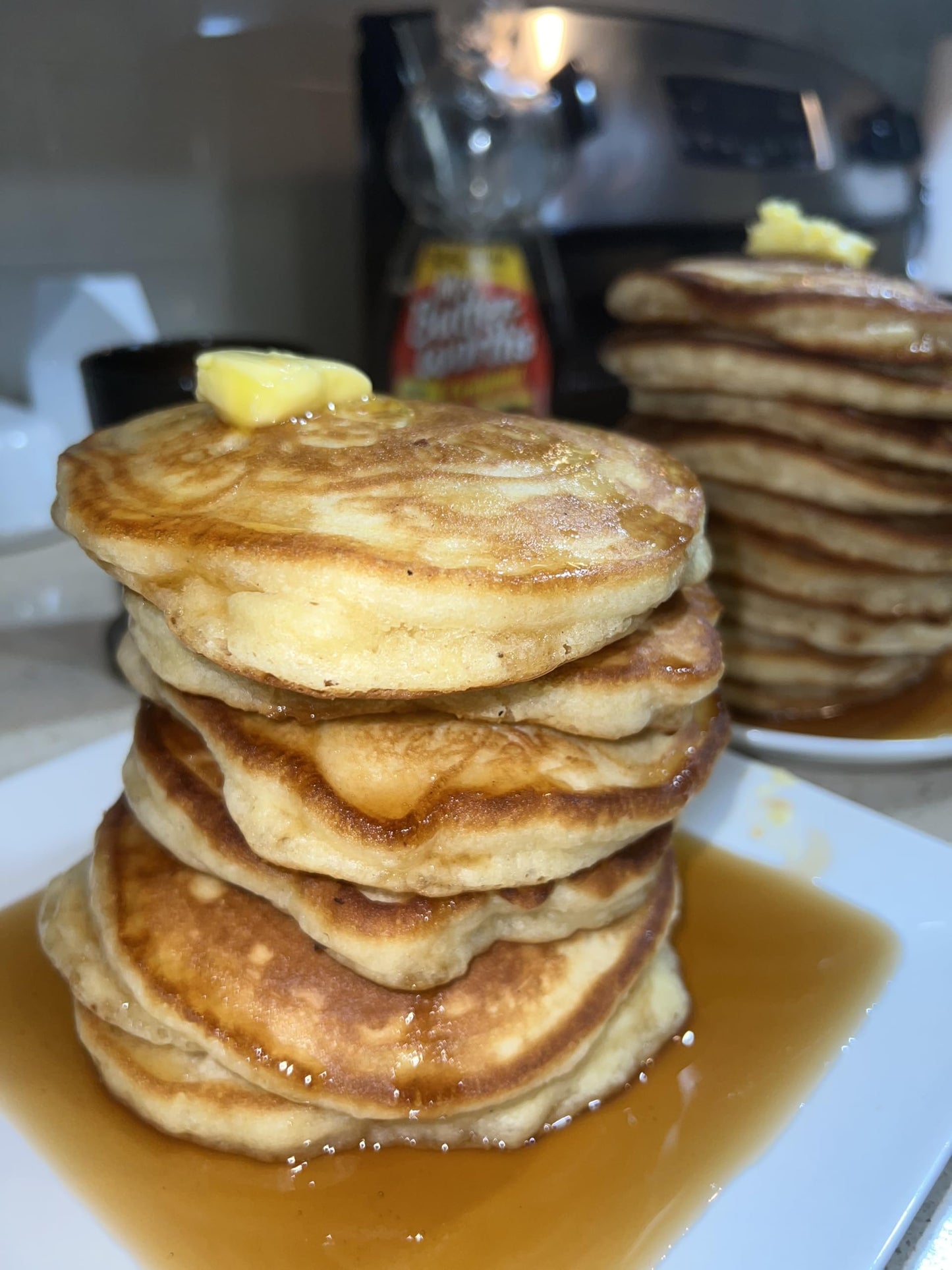 DivineKuizine Complete & Fluffy Pancake and Waffle Mix - Vegan Friendly, All-Natural Ingredients - No Artificial Flavors, Sweeteners, or Preservatives - Delicious Homemade Taste, Easy to Use Pancake and Waffle Mix, Homemade Pancakes Mix 2lbs