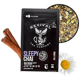 Revival Tea Company Sleepy Chai Tea - Rooibos Chai Tea Red Tea Blend with Valerian Root and Fresh Spiced Chai Flavor - Caffeine Free - Loose Leaf 8