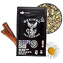 Revival Tea Company Sleepy Chai Tea - Rooibos Chai Tea Red Tea Blend with Valerian Root and Fresh Spiced Chai Flavor - Caffeine Free - Loose Leaf 8