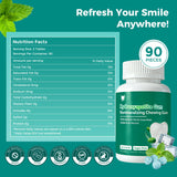 Remineralizing Gum with Nano Hydroxyapatite and Xylitol, Sugar-Free, Aspartame-Free, Plant-Based, Plastic-Free Gum Base, Supports Enamel & Fresh
