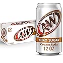 A&W Cream Soda Zero Sugar, 12 fl oz cans, 12 pack