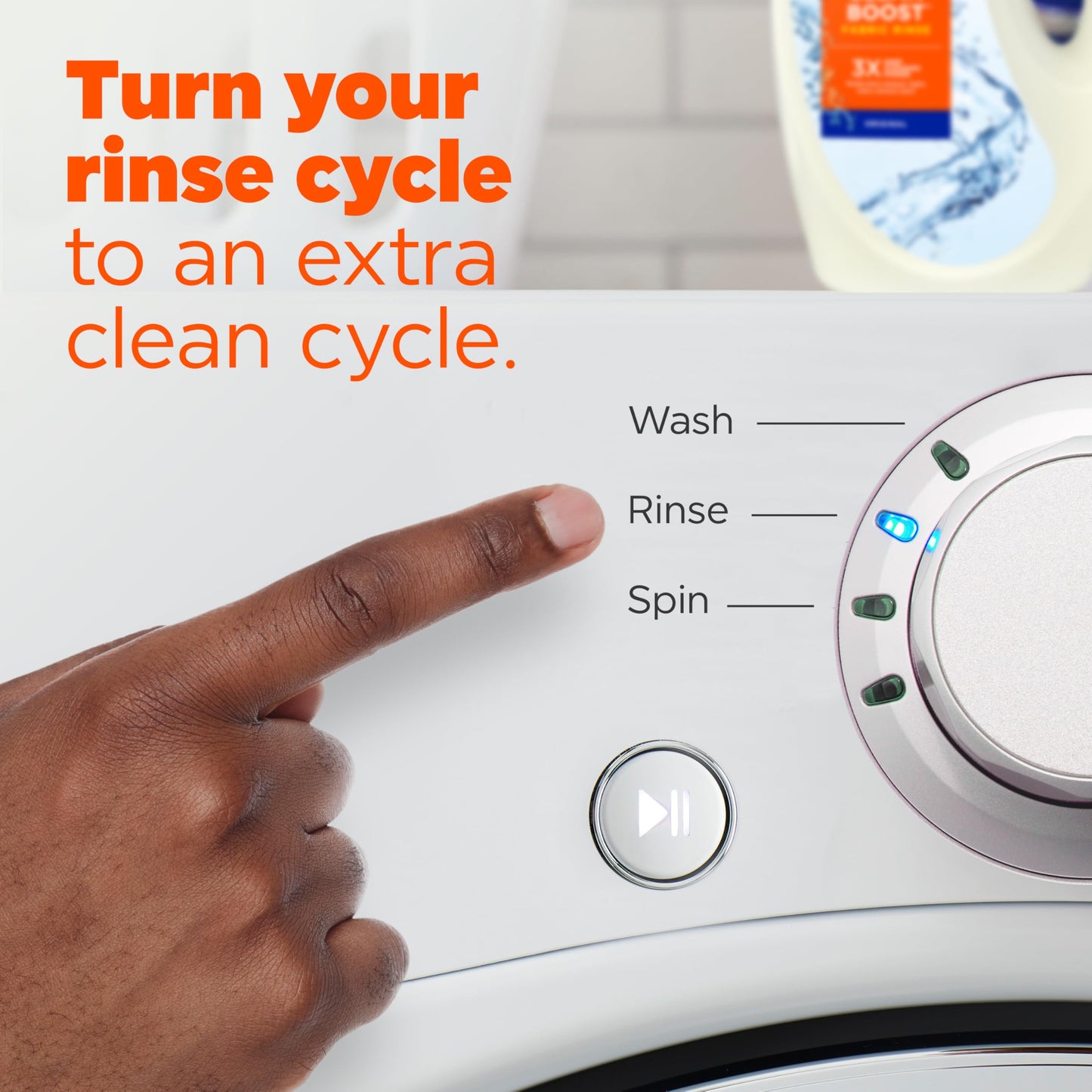 Tide Clean Boost Fabric Rinse, 62 fl oz fl oz, Removes Odors and Residues, Safe on All Fabrics, Free of Dyes and Heavy Perfumes, Original Scent