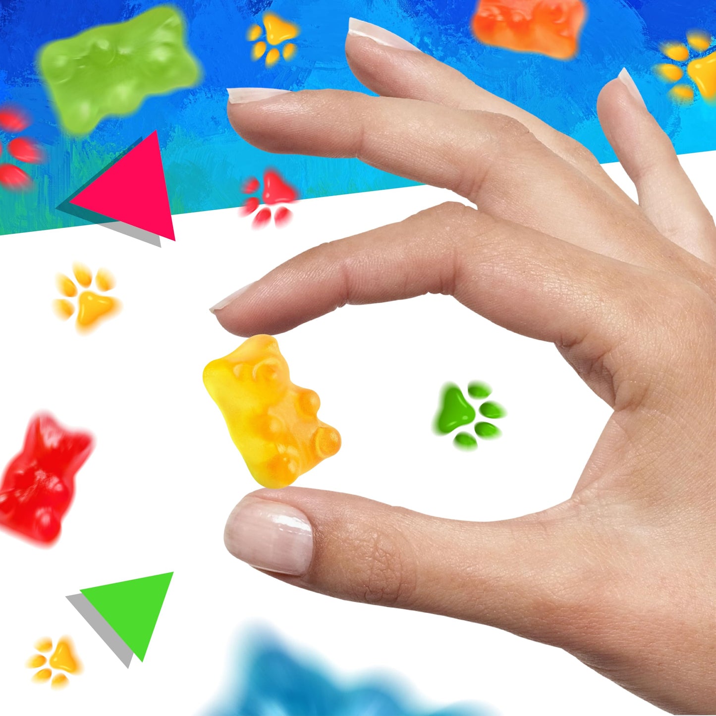 Gummi Bears | 1 Pound Bag | Gummy Candy Bulk | Assorted Fruit Flavored | Gummies Bears | Chewy Candy for Goodie Bags, Gifting, Buffets, and Dessert