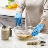 Comfy Package Synthetic Vinyl Disposable Gloves [Case of 1000] Powder & Latex Free, Non-Sterile, Blue Plastic Gloves for Cleaning, Food Prep