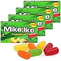 Mike and Ike Original Fruits Candy, 4 Pack, 0.78OZ Each, Ideal Mike and Ike Candy for Your Favorite Films, Perfect for Sharing with Friends.