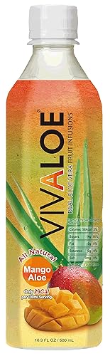 VIVALOE Mango Aloe 16.9fl oz (12 Pack)