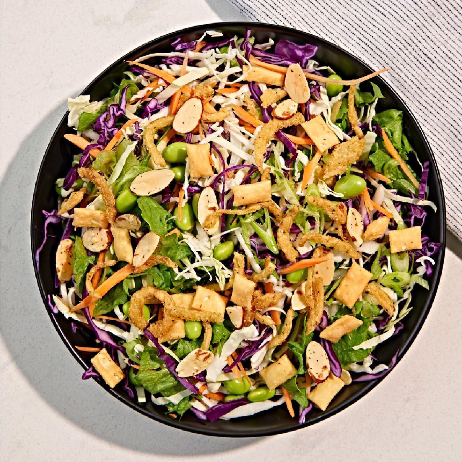 Fresh Gourmet Asian Fusion Crunch - 3.5oz Pouch, Single | Garlic Ginger Wontons, Crispy Onions, Sliced Almonds | Elevate Salads, Poke Bowls, Stir-frys