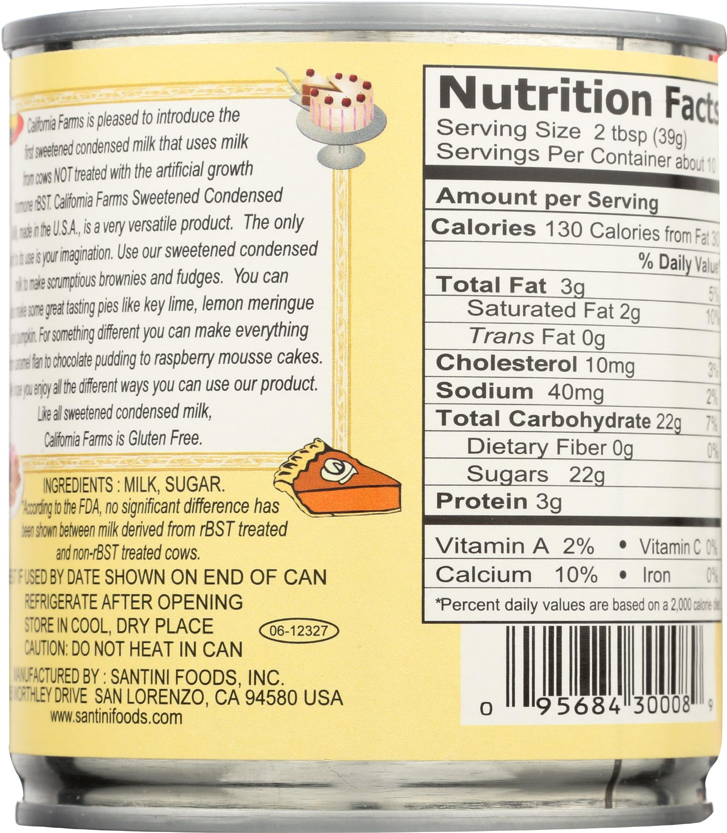 CALIFORNIA FARMS Sweetened Condensed Milk, 14 OZ