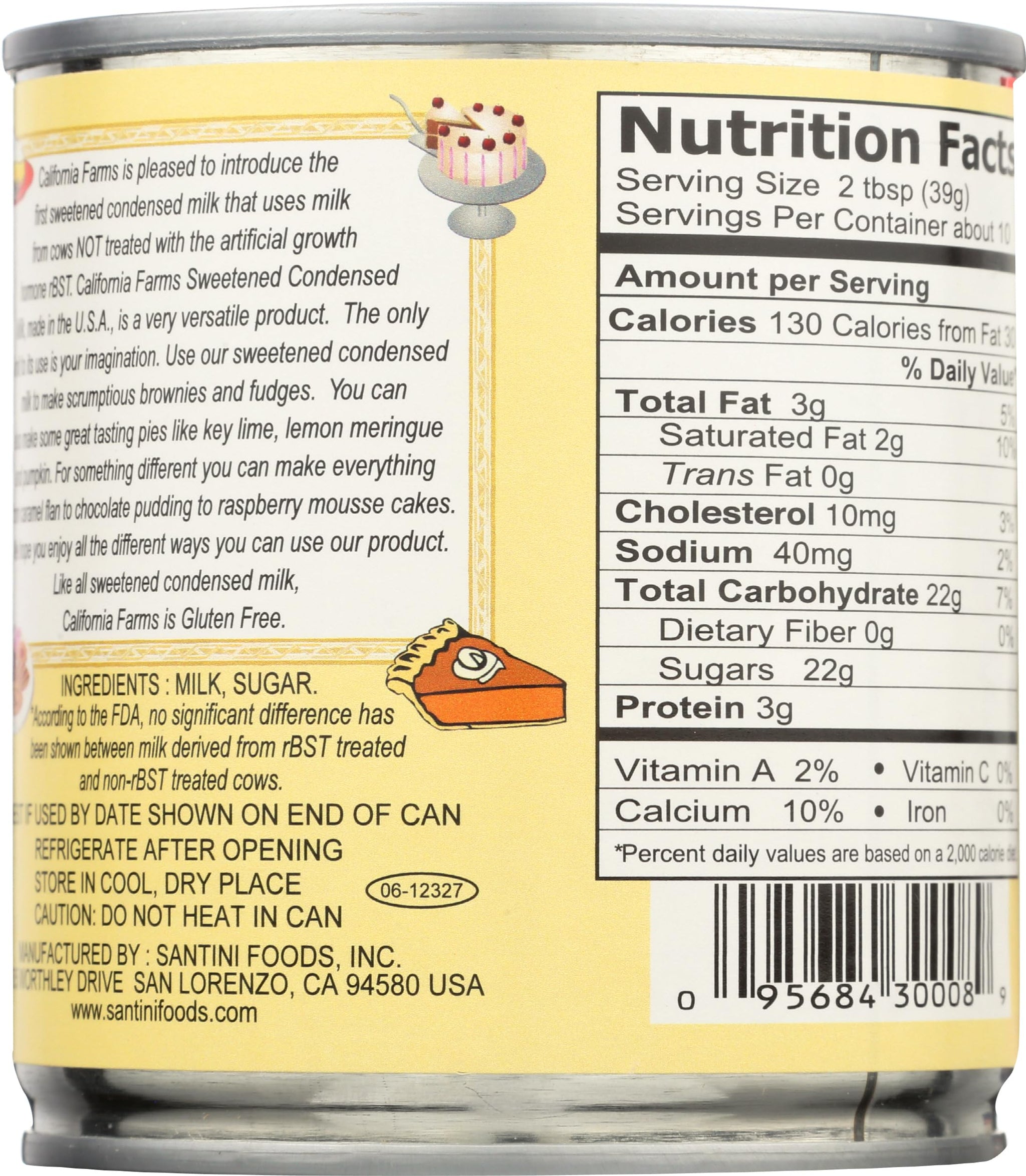CALIFORNIA FARMS Sweetened Condensed Milk, 14 OZ