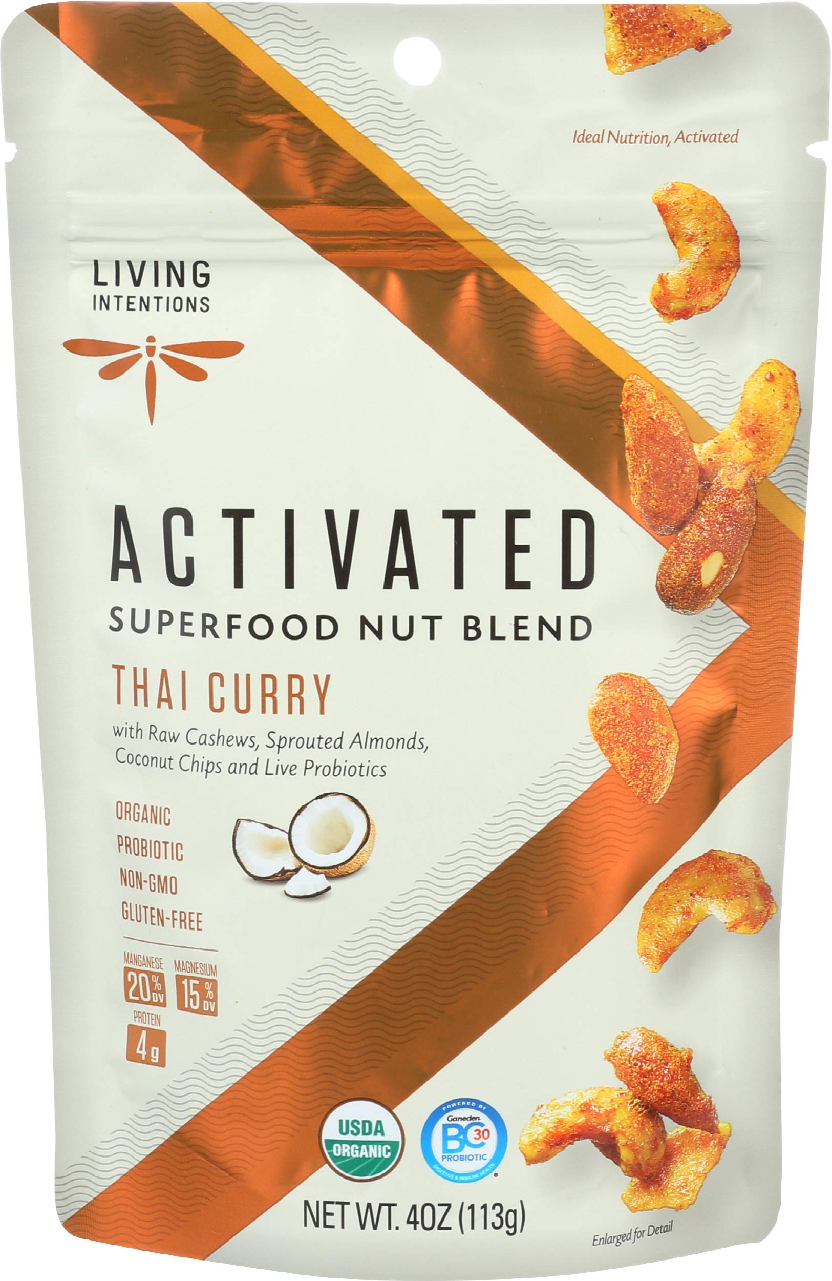 Living Intentions Organic Thai Curry Superfood Nut Blend, 4 OZ
