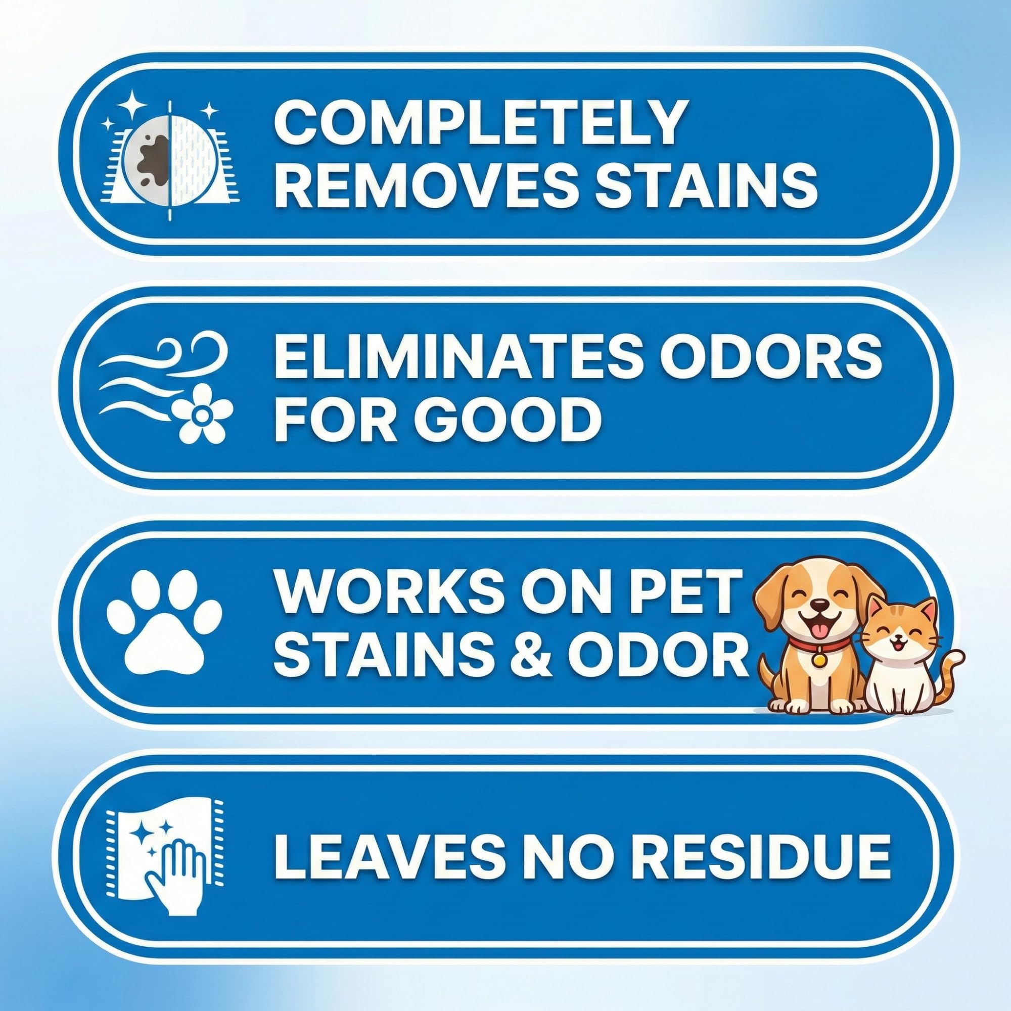 GEODE Carpet Cleaner Solution for Machines - Enzyme Carpet Cleaner & Deodorizer for Deep Cleaning, Pet Stain & Odor Remover, Non-Toxic Concentrated