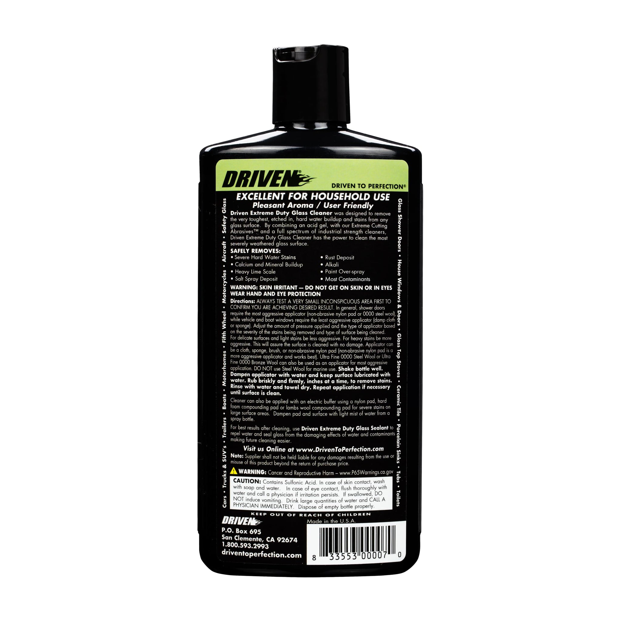 DRIVEN Extreme Duty Glass Cleaner (Glass Cleaner - 16 FL OZ)