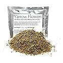 Yarrow Flower Tea - Ingredients: 100% Yarrow Flowers (Achillea Millefolium) - All Natural Ayurveda Herb - Net Weight: 1.05oz / 30g (Yarrow Flowers)