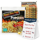 Wabash Valley Farms Open Fire Popcorn Popping Kits - All-You-Need Movie Night Kit - Includes Yellow Popcorn Kernels, Salt & Oil For Outdoor Popping