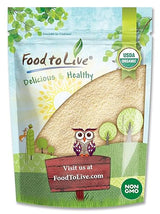Food to Live Organic Italian Semolina Flour, 1 Pound - Premium Durum Wheat, Perfect for Pasta and Pizza Dough, Ideal for Authentic Italian Recipes.