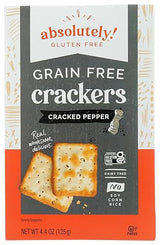 Absolutely Gluten Free Cracked Pepper Crackers, 4.4-Ounce