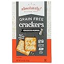 Absolutely Gluten Free Cracked Pepper Crackers, 4.4-Ounce