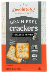 Absolutely Gluten Free Cracked Pepper Crackers, 4.4-Ounce